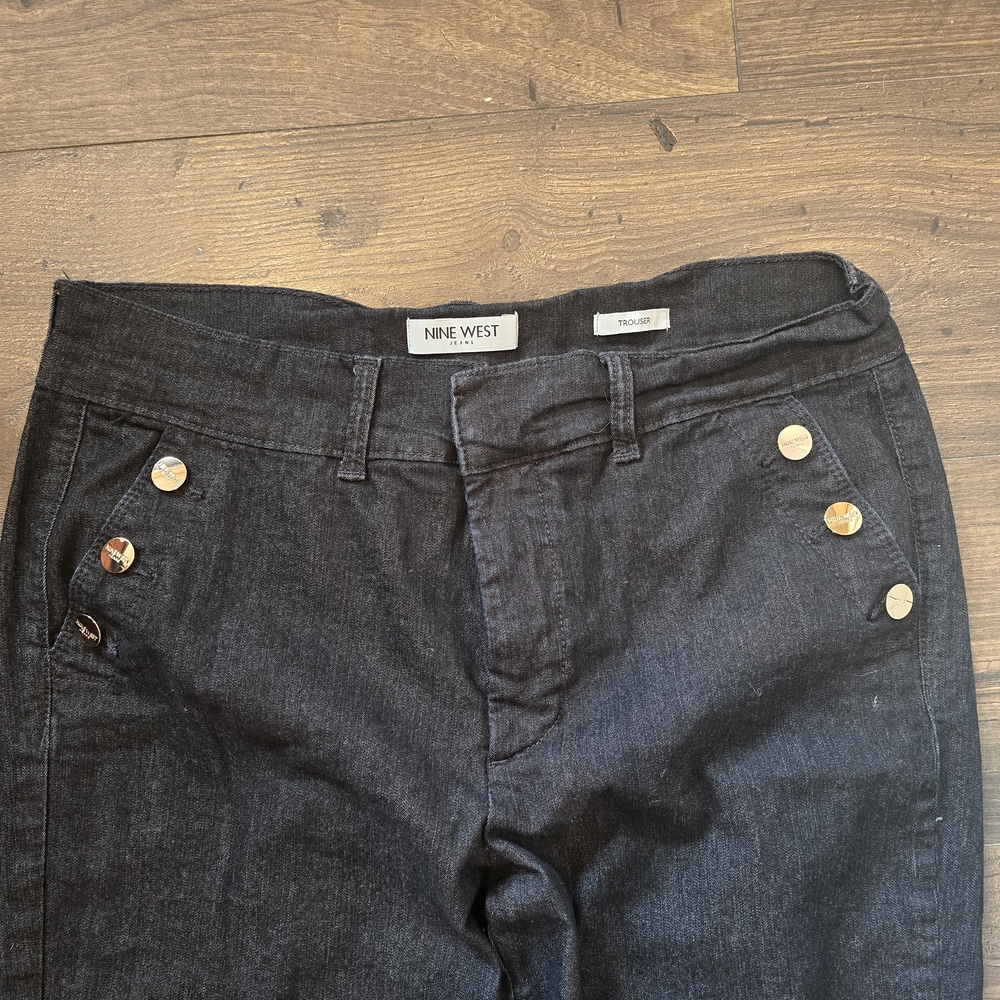 Nine West Dark Gray Women's High Rise Jeans